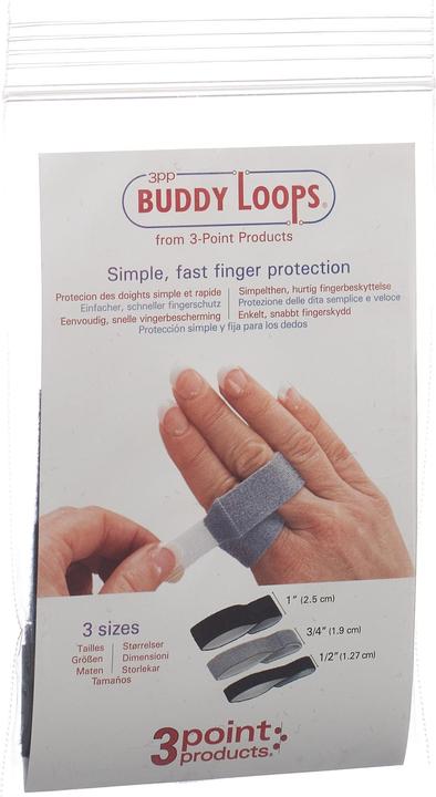 3pp Buddy Loops 2.50cm breit schwarz