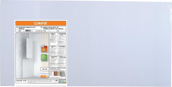 Climapor Wanddämmplatte (0.97 kg, Grau, Weiss, 4000 ml)