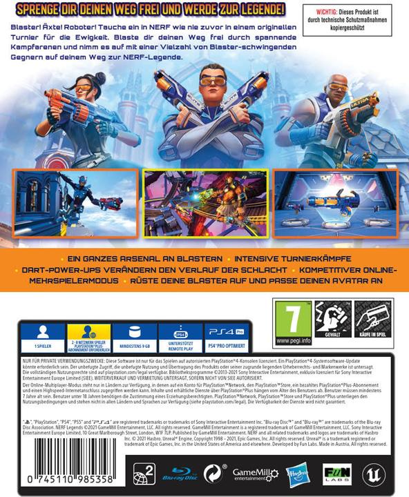 Actual product image GameMill Entertainment Nerf Legends (PS4, DE)