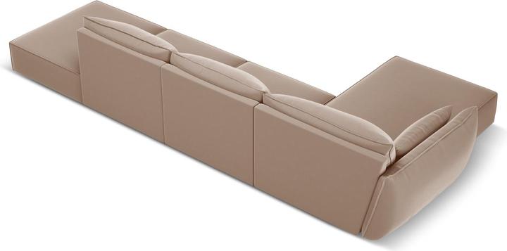 Image du produit Micadoni Canapé D'Angle Gauche Velours, "Kaelle", 5 Places, 364x171x85Fabriqué en Europe (Canapé d'angle)