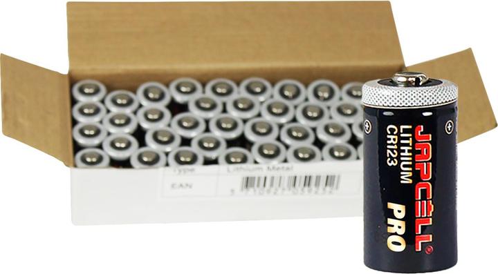 Actual product image Japcell Lithium (40 pcs., RCR123A)