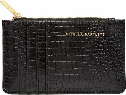Estella Bartlett Kartenetui Croco schwarz