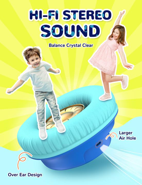 Produktbild Iclever Headphone Kids BT & Cable LED