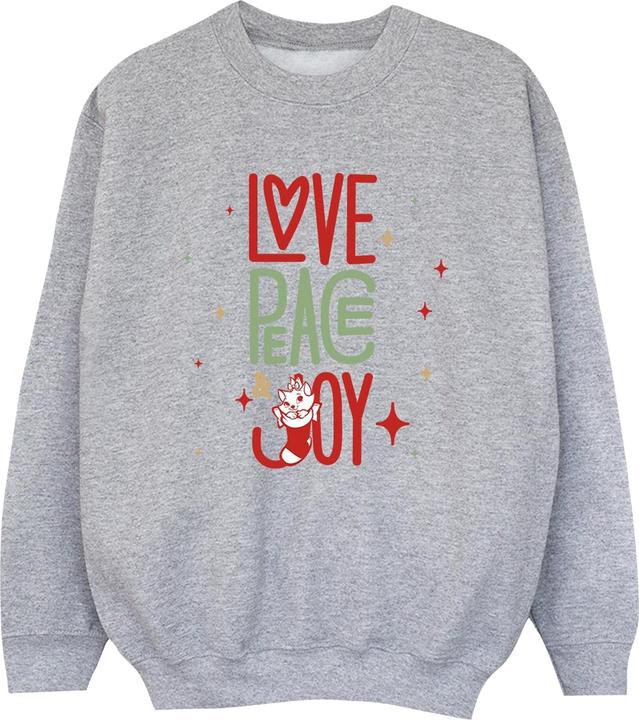 Disney The Aristocats Marie Love Peace Joy Sweatshirt Jungen
