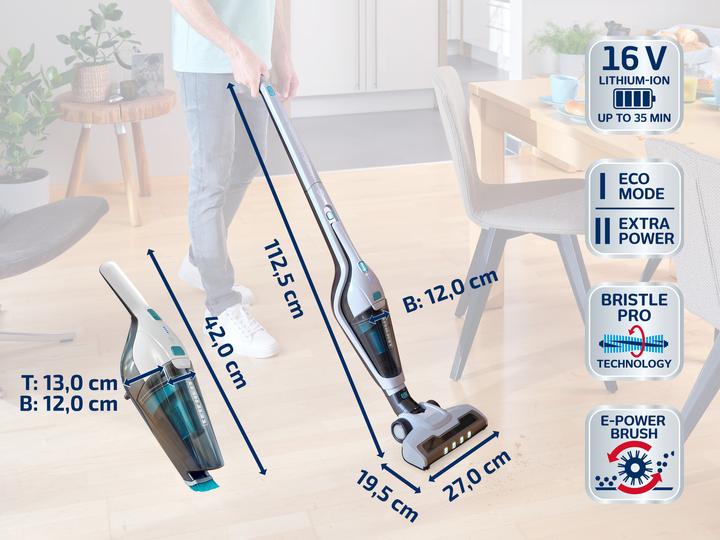 Actual product image Leifheit Rotaro PowerVac 2in1 16V