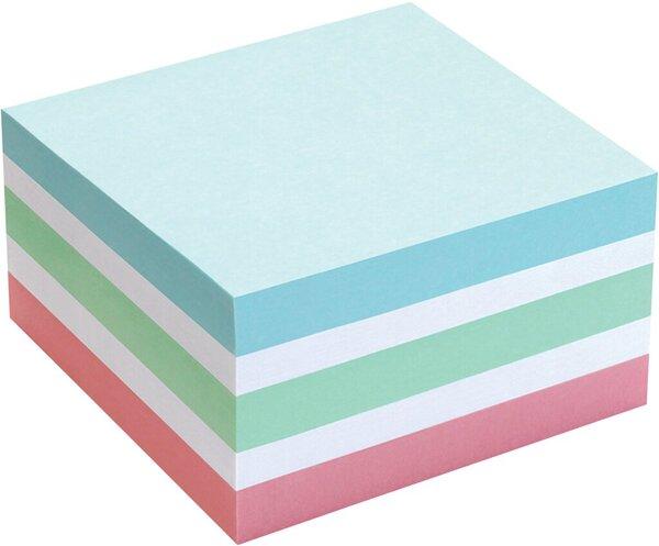 Actual product image Büroring Haftnotiz-Würfel, FSC, 75 x 75 mm, pastell, 400 Blatt (75 x 75 mm)