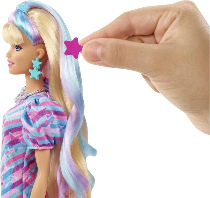 Produktbild Barbie Totally Hair Puppe im Sternenlook