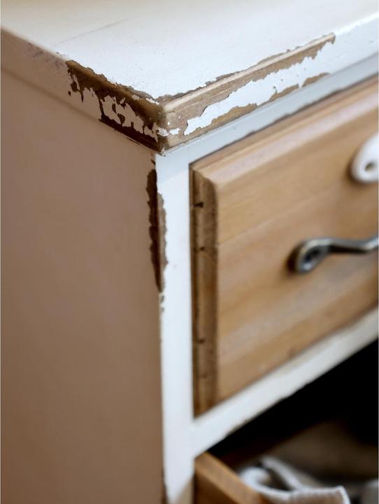Produktbild Chic Antique Kommode mit 16 Schubladen 107.5 x 67.5 x 34 cm, Nature/Weiss (67.5 x 34 x 107.5 cm)