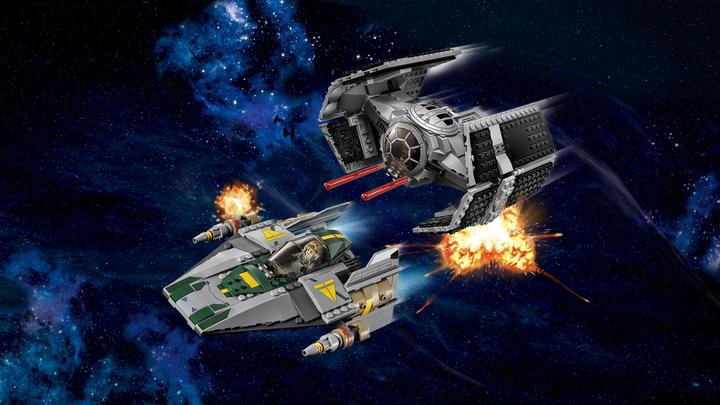 Actual product image LEGO Star Wars Vader's TIE Advanced vs. A-Wing Starfigh (75150, LEGO Star Wars)