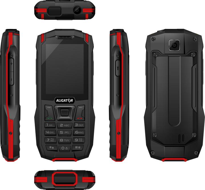 Produktbild Aligator K50 eXtremo (2.4") Dual SIM KaiOS Micro-USB Black, Red (2.40", 5 Mpx, 4G)