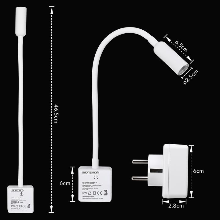 Actual product image Monzana LED plug light (210 lm)