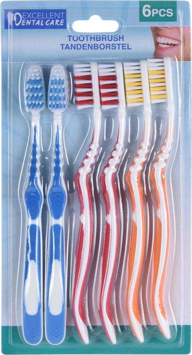 Immagine prodotto Excellent Dentalcare Set di spazzolini da denti 6 pezzi. (6 x)