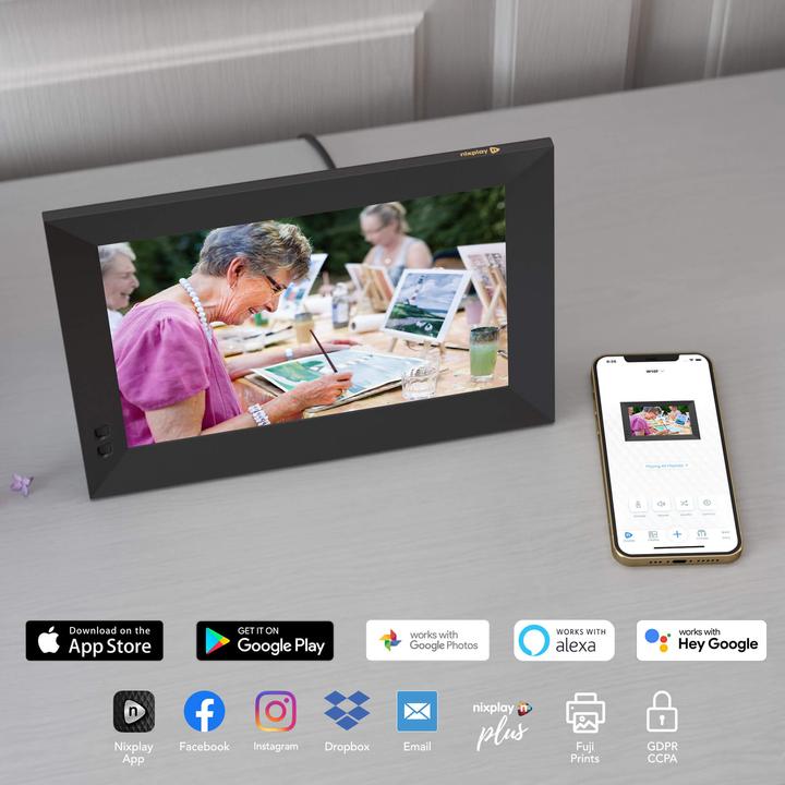 Produktbild Nixplay Smarter Digitaler Bilderrahmen (10.10", 1280 x 800 Pixel)