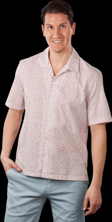 Produktbild Marc O'Polo Short Sleeve Shirt Minimal Print Multi/White Cot (L)