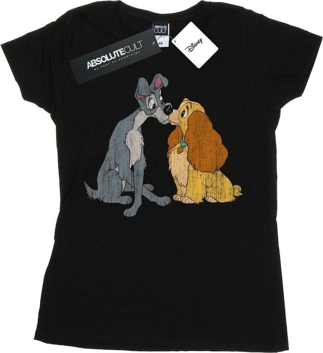 Produktbild Disney Lady And The Tramp Distressed Kiss TShirt (S)