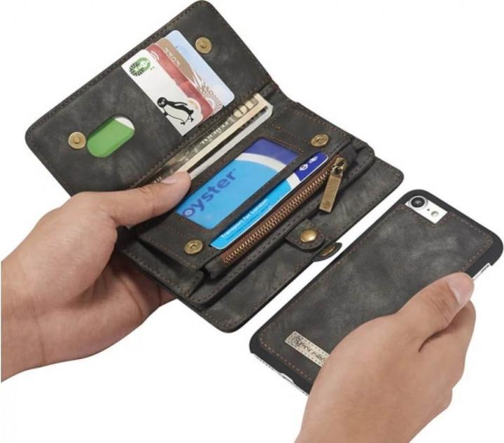 Actual product image Caseme Apple iPhone 8 Real Leather Wallet Card Case (Apple iPhone 8)