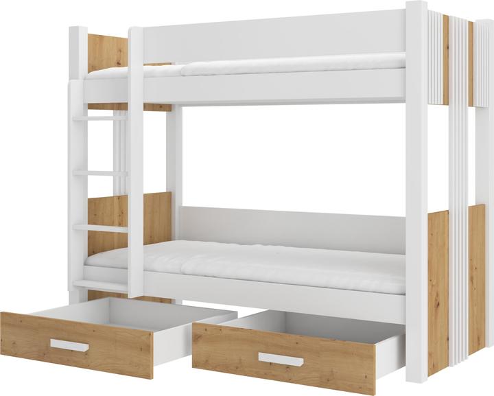 Immagine prodotto ADRK Furniture Letto a castello matrimoniale ARTA 180x80 (180 x 80 cm)