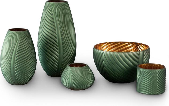 Actual product image Eurofirany Two-coloured decorative glass bowl NADIA 2 ∅ 22 x 8 cm
