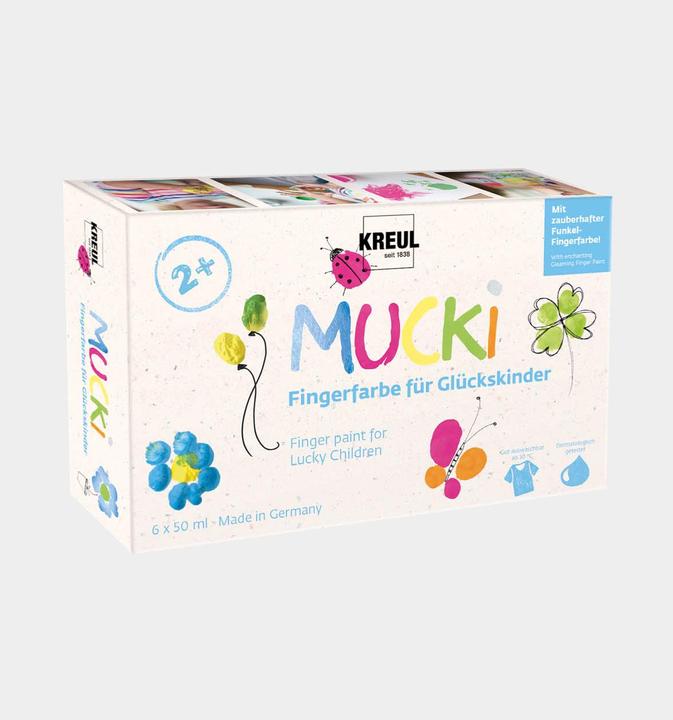 Actual product image Kreul Mucki finger paint for lucky children (Multicolor, 300 ml)