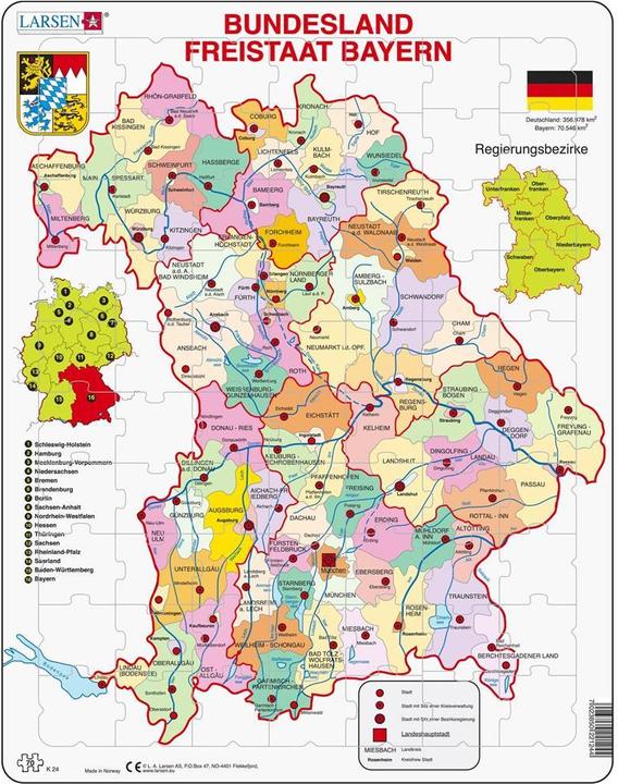 Actual product image Larsen Free State of Bavaria Political (70 pieces)