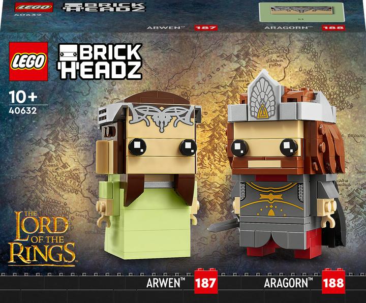 Immagine prodotto LEGO BrickHeadz - Aragorn e Arwen (40632, LEGO Brickheadz)
