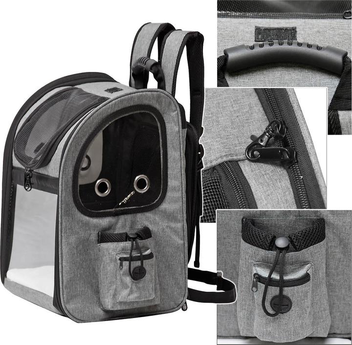 Actual product image Fudajo Backpack (Cat, Dog, Breathable, Lockable)