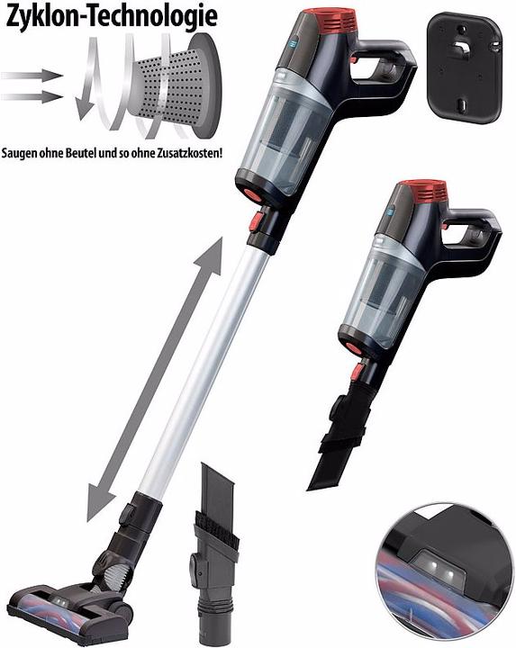 Immagine prodotto Sichler Aspirapolvere ciclonico a batteria 2in1 per mani e pavimenti con filtro HEPA