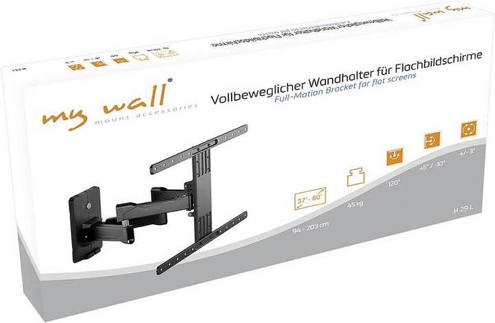 Image du produit myWall Support mural pour téléviseur Support mural entièrement mobile pour écrans plats (Mur, 80", 45 kg)