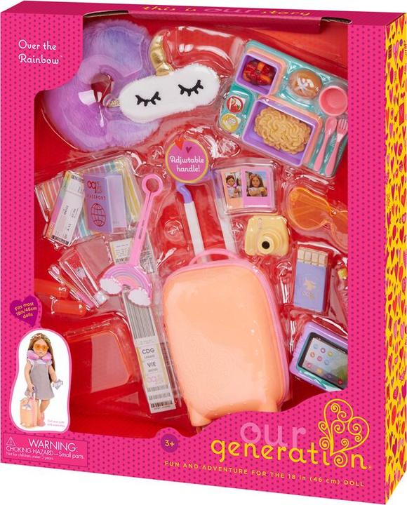 Actual product image Our Generation - suitcase set - rainbow (735345)