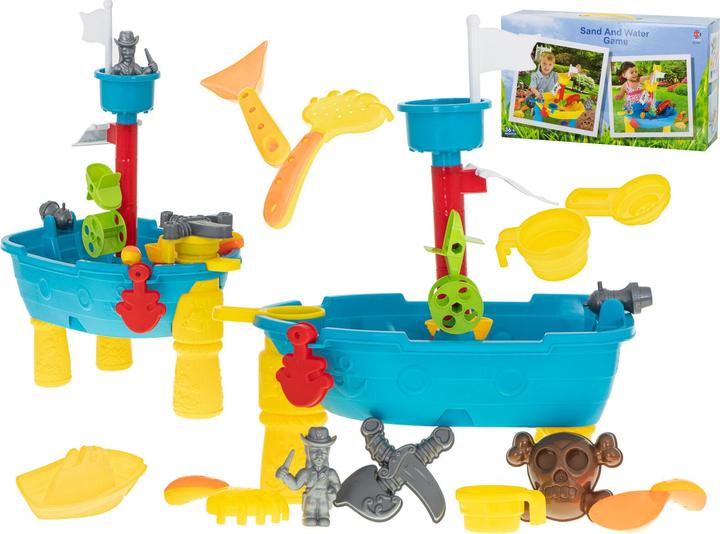 Produktbild Ikonka Sandkasten Wassertisch Piratenschiff / 25el.