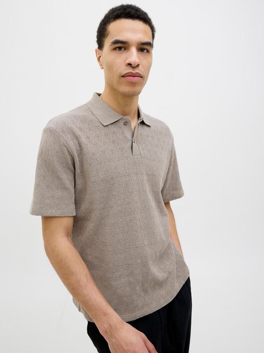 Actual product image Jack & Jones Jprblatrent Jacquard Polo Sn (L)