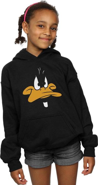 Actual product image Looney Tunes Girls Daffy Duck Big Face Hoodie (116)