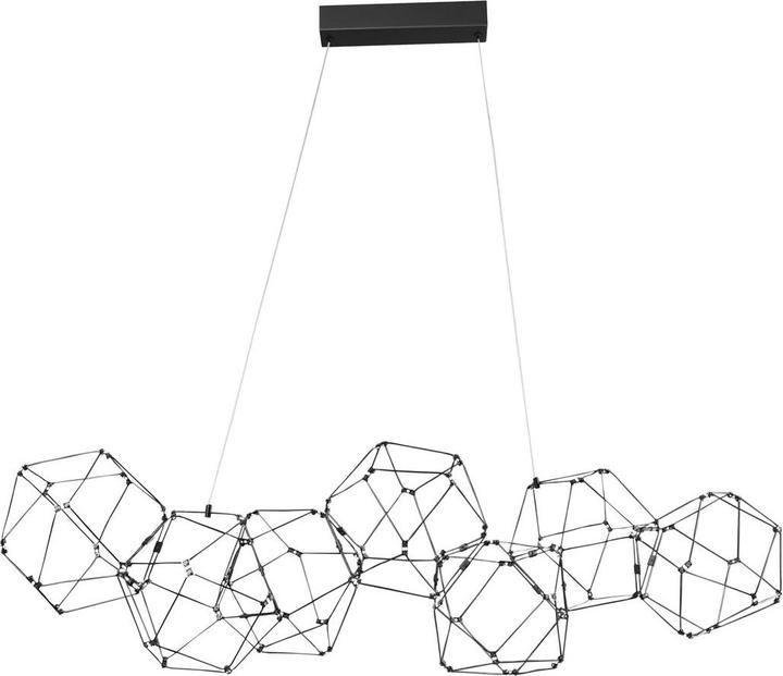 Actual product image Nova Luce NEBULA LED pendant light gold 34W warm white 108x32x120cm 9186902