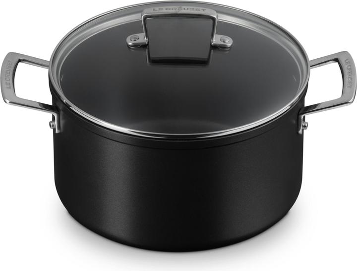 Actual product image Le Creuset 51111240010502 Aluminium non-stick meat pot, anthracite/silver (24 cm, Pot, Cast aluminium)
