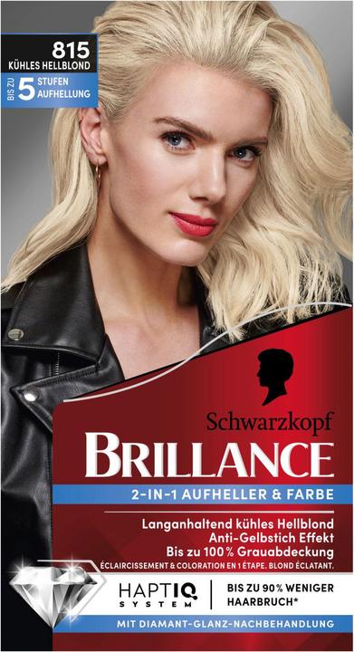Immagine prodotto Schwarzkopf Colore dei capelli Brillance 815 Cool Light Blonde (815 Biondo chiaro freddo)