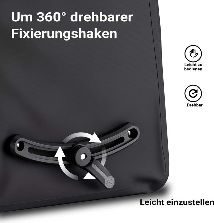 Actual product image Wiltec Gepäckträgertasche (22 l, Luggage carrier bag)