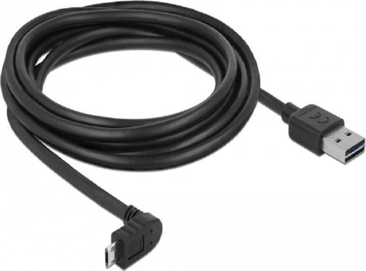 Actual product image Delock Easy USB-A - Micro-B, angled top/bottom (3 m, USB 2.0)