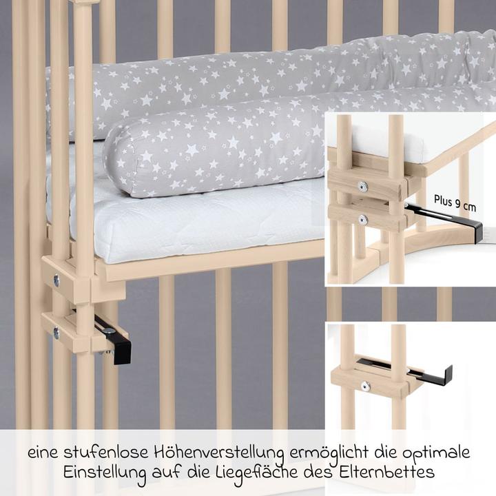 Actual product image Tobi babybay beige lacquered extra ventilated