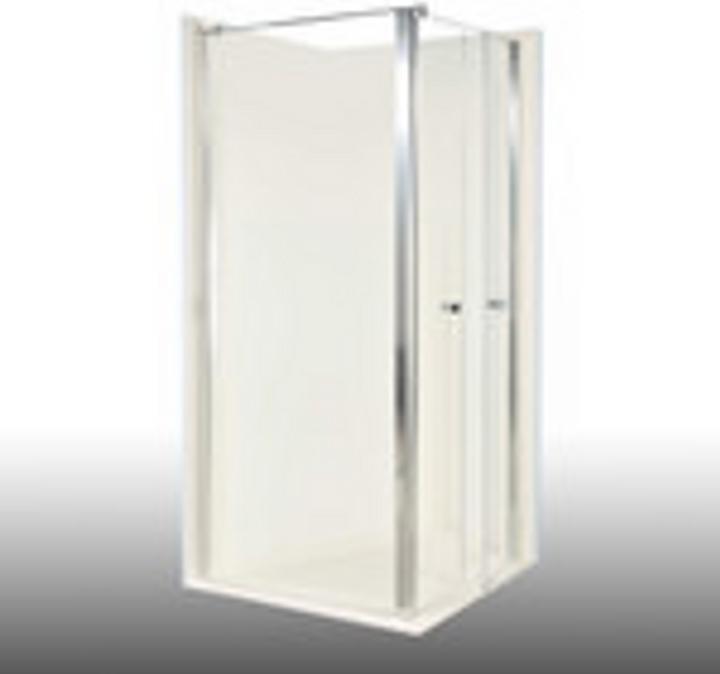 Dusbad Shower enclosure / shower enclosure Vital 2 two-part swing door on the right and side panel on the (75 cm, 75 cm)