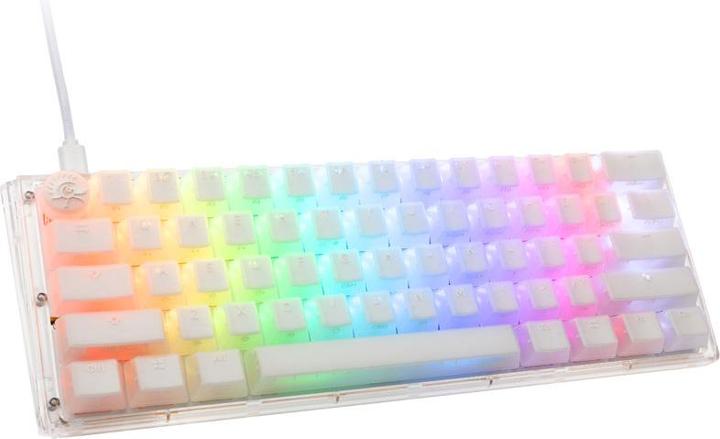 Produktbild Ducky One 3 Aura White Mini Gaming Tastatur, RGB LED - Kailh Jellyfish Y (US) (US, Kabelgebunden)