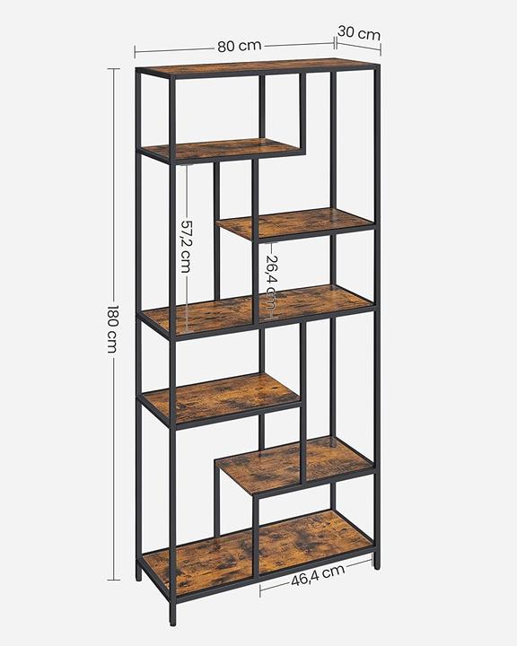 Actual product image Vasagle Havanna (80 x 30 x 180 cm)