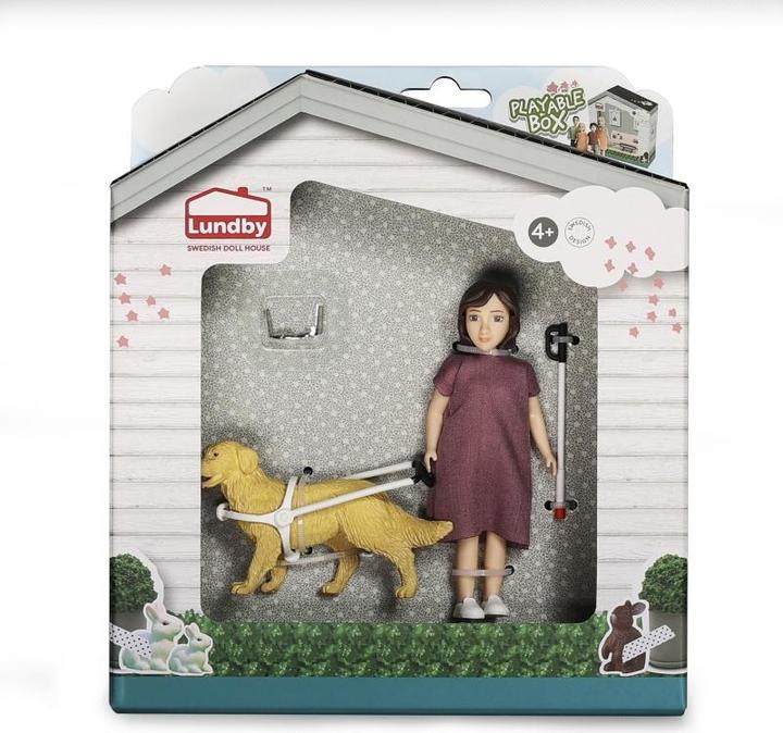 Produktbild Lundby Puppe Blindenstock Hund