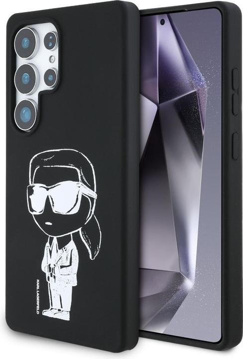 Immagine prodotto Karl Lagerfeld Silicone Graffiti Ikonik Printed Logo MagSafe Case for Samsung Galaxy S25 Ultra - Bla (Samsung Galaxy S25 Ultra)