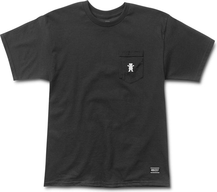 Immagine prodotto Grizzly OG Orso ricamato Tasca T-Shirt (M)