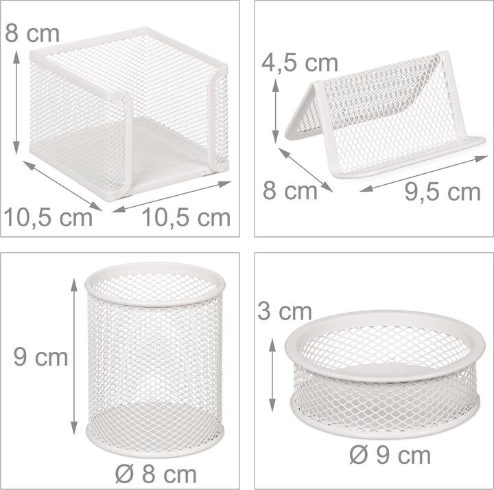Actual product image Relaxdays Desk organiser set