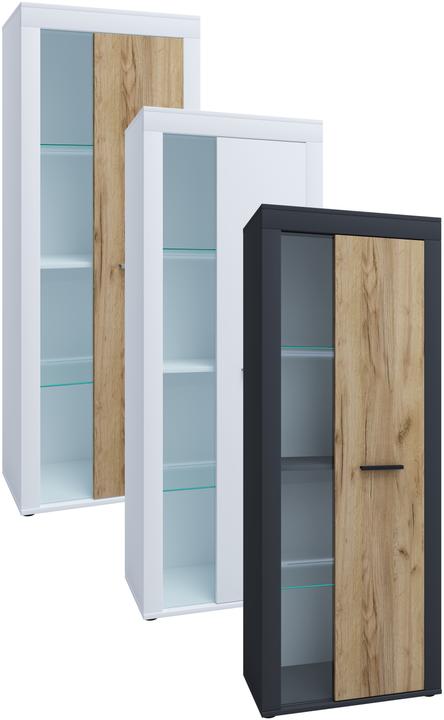 Immagine prodotto VCM Mobile Vetrina Soggiorno Vetro Usilo (60 x 35 x 159 cm)