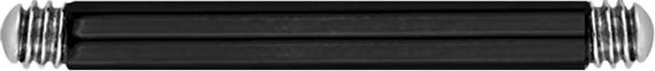 Actual product image Star Piercing Barbell bar black (without brass, Titanium G23)