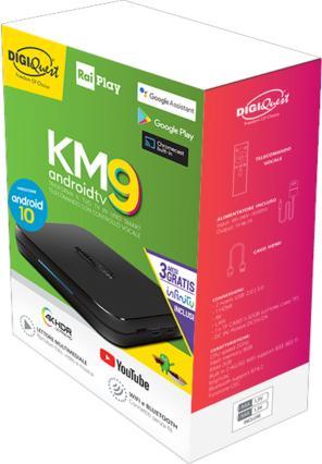 Immagine prodotto Digiquest KM9 Nero Wi-Fi Collegamento ethernet LAN (8 GB, Android 9.0 (Torta))