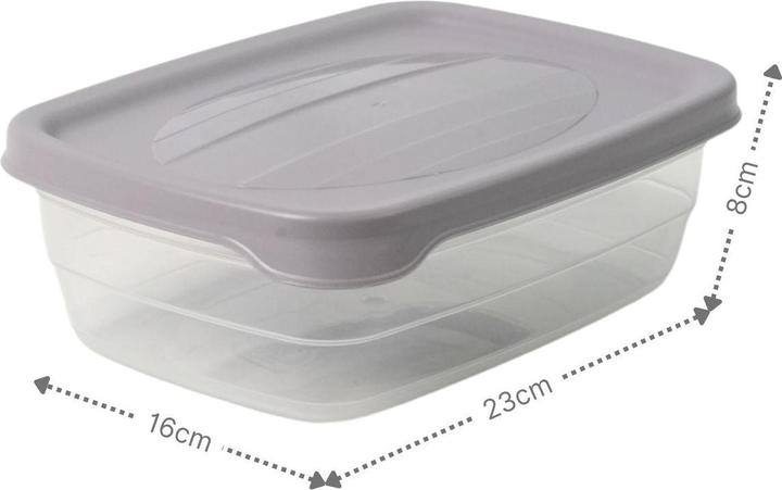 Produktbild Hobby 3er-Set Boxen Aufbewahrungsdosen Meal-Prep-Dosen Frischhaltedosen (2 l)