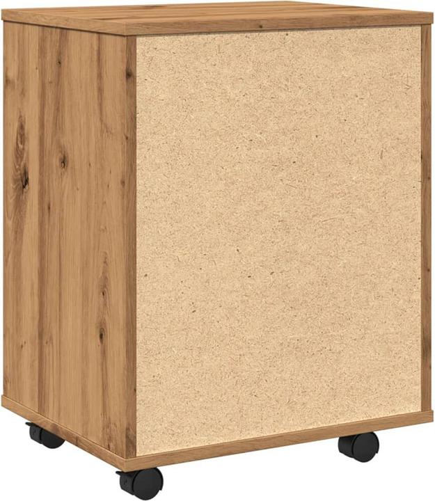 Actual product image VidaXL Rollcontainer Rollschrank Bürocontainer Büroschrank Schrank Artisan-Eiche (46 x 36 x 59 cm)